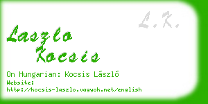 laszlo kocsis business card