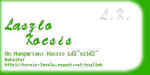 laszlo kocsis business card